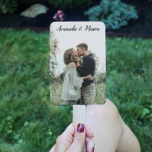 Éventail Ventilateurs du programme de mariage avec photo