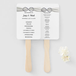 Éventail Ventilateurs du programme de mariage White Infinit