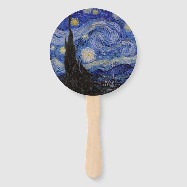Éventail Vincent Van Gogh - La nuit étoilée (Devant)