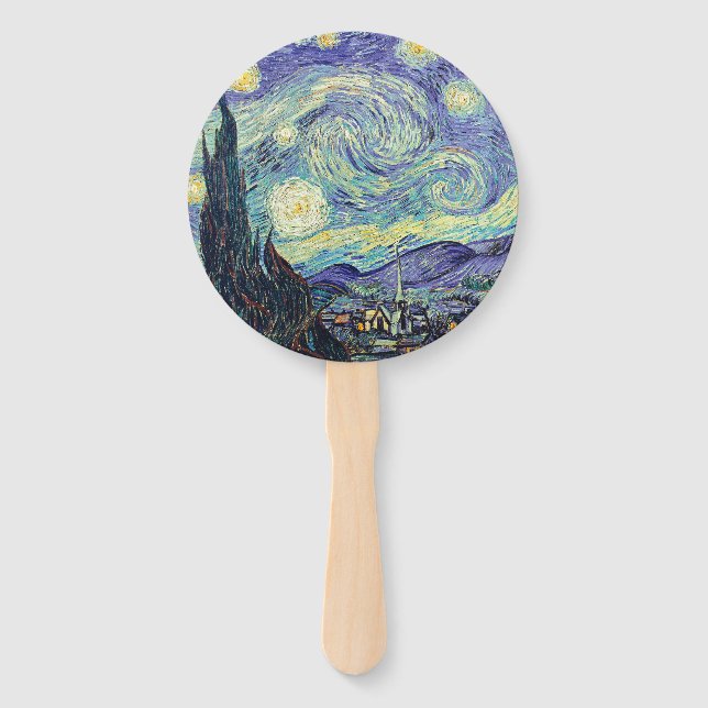 Éventail Vincent Van Gogh La Nuit étoilée (Devant)