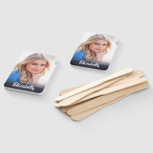 Éventail Votre propre monogramme de photo de remise de dipl