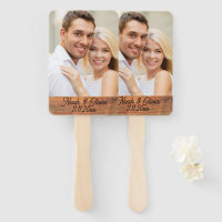 Votre propre photo Rustic Engagé Monogramme Mariag
