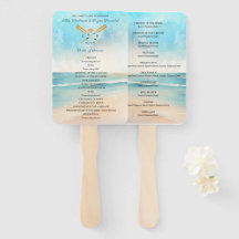 Watercolor Beach Oars Mariage