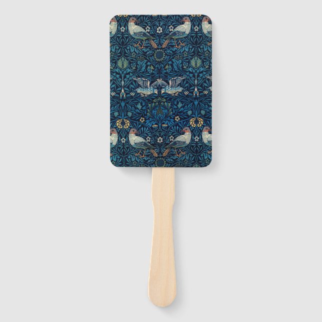 Éventail William Morris Blue Birds Tapestry Classic (Devant)