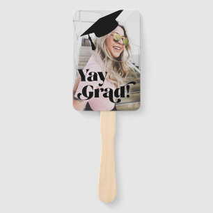 Éventail Yay Grad Fun Grad Graduation Photo Moveable Mortar