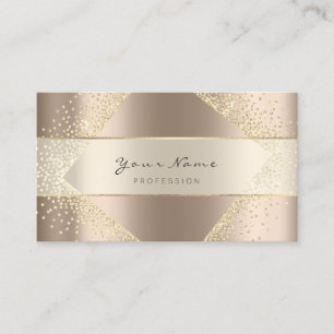 Eventplaner Blogger Blush Gold Floral Crystals Visitenkarte