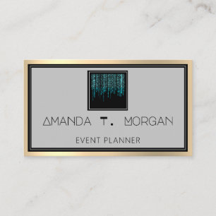 Eventplaner Dance Wedding Blogger Moderne Tropfen Visitenkarte