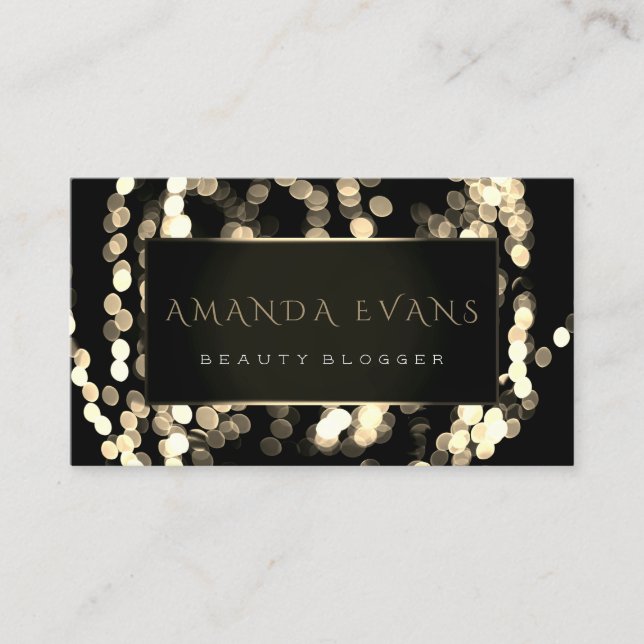 Eventplaner machen Beauty Funkelnd Light Gold Terminkarte (Vorderseite)