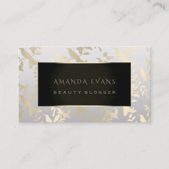 Eventplaner Makeup Artist Gold Humming-bird Terminkarte (Vorderseite)