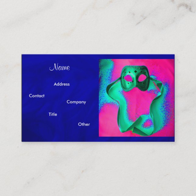 Eventplaner - Masquerade I Visitenkarte (Vorderseite)