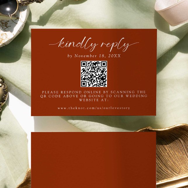 Ever after Wedding Minimal QR Code Kindly Antwort  (Von Creator hochgeladen)