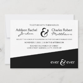 Ever & Ever Black Angle - Einladung zur Hochzeit