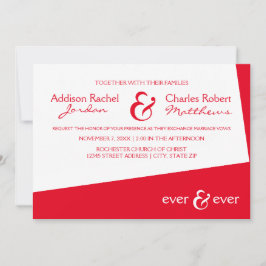 Ever & Ever Red Angle - Einladung zur Hochzeit