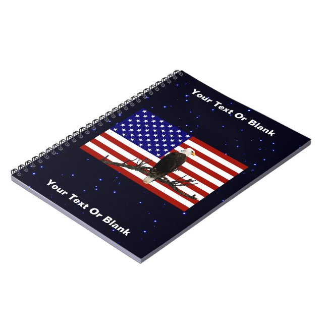 Ever Vigilant Bald Eagle Notizblock (Linke Seite)