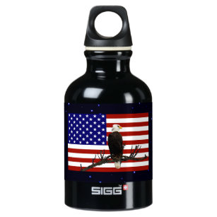 Ever Vigilant Bald Eagle Wasserflasche