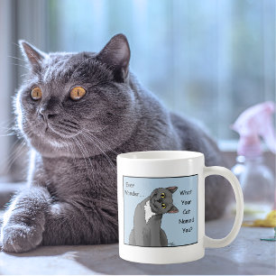 Ever Wonder Neugierig Cat Blue Kaffeetasse