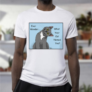 Ever Wonder Neugierig Cat Blue T-Shirt