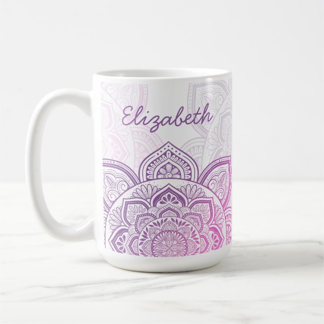 Everbloom Mandala 15 oz. Personalized Mug Kaffeetasse (Links)