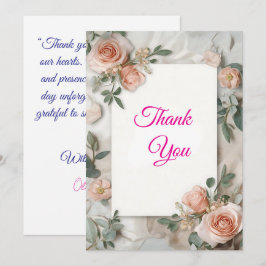 EverBloom Wedding Elegance Dankeschön-Karte Dankeskarte