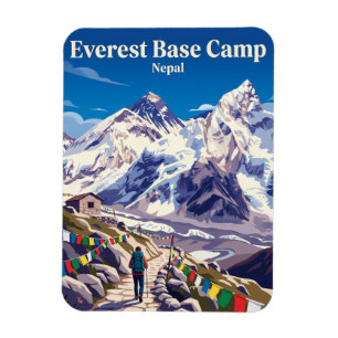 Everest-Basislager-Trekking Nepal Magnet
