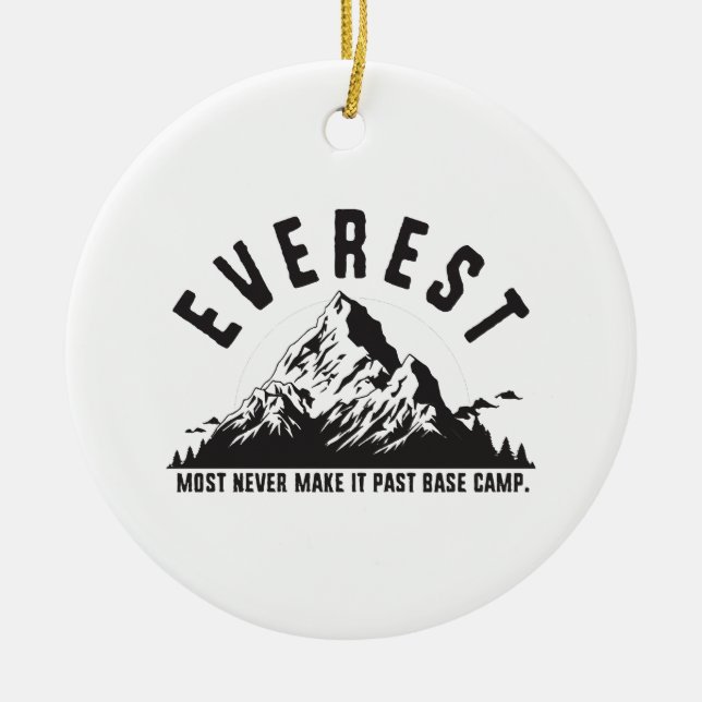 Everest Keramik Ornament (Vorne)