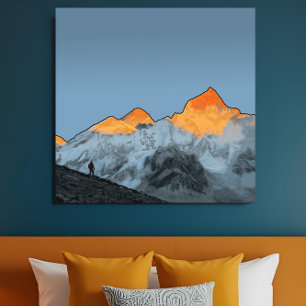 Everest-Sonnenaufgang Kala Patthar Motivationskuns Leinwanddruck