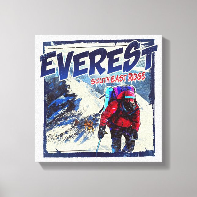 Everest South East Ridge Leinwanddruck (Vorderseite)