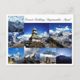 Everest Trekking, Sagarmatha Park, Himalayas Nepal Postkarte