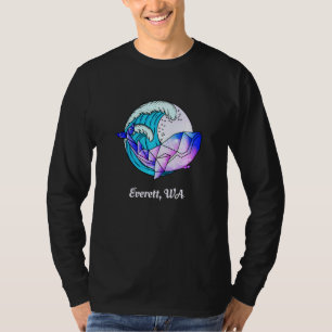 Everett Wa Japanisch Paint Geometric Orca Killer W T-Shirt