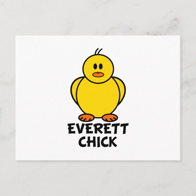 Everett Washington Chick Postkarte (Vorderseite)
