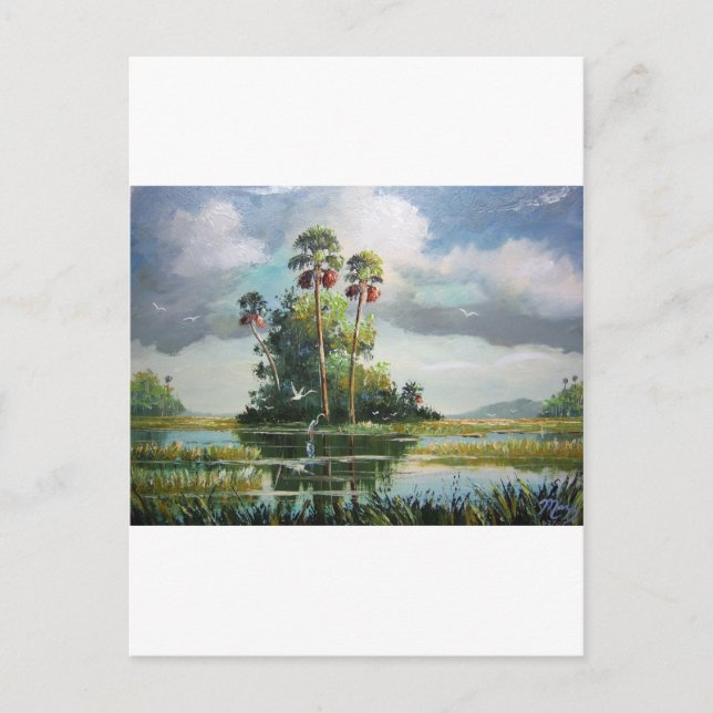 Everglades Art Postkarte (Vorderseite)