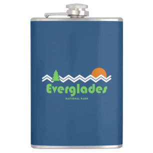 Everglades National Park Retro Flachmann