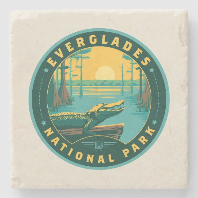 Everglades National Park Steinuntersetzer (Vorderseite)