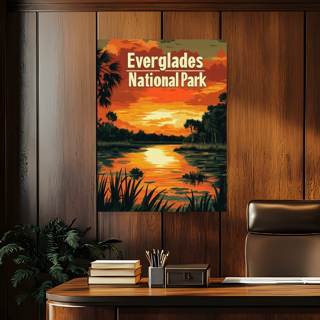 Everglades National Park Vintage Travel Poster (Von Creator hochgeladen)