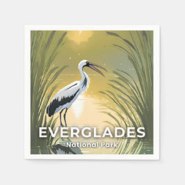 Everglades National Park | Watercolor Stork Serviette