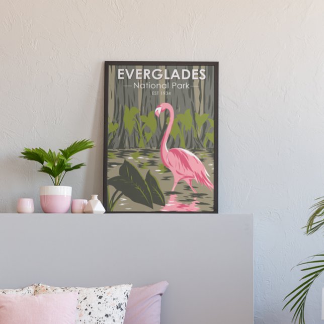 Everglades Nationalpark Florida Flamingo Vintag Poster (Von Creator hochgeladen)