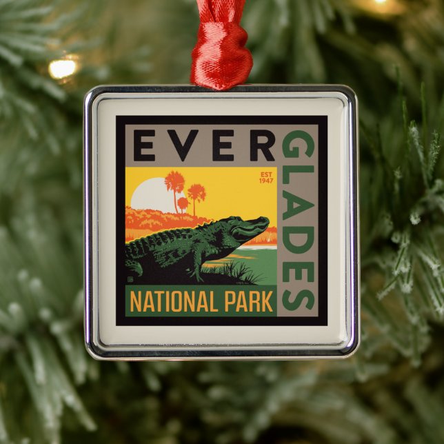 Everglades-Nationalpark | Florida Ornament Aus Metall (Baum)
