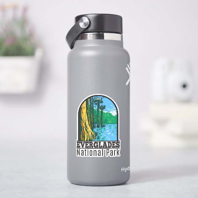 Everglades Nationalpark Florida Vintag Aufkleber (HydroFlask)