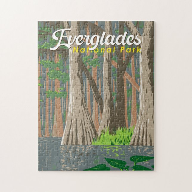 Everglades Nationalpark Illustration (Vertikal)