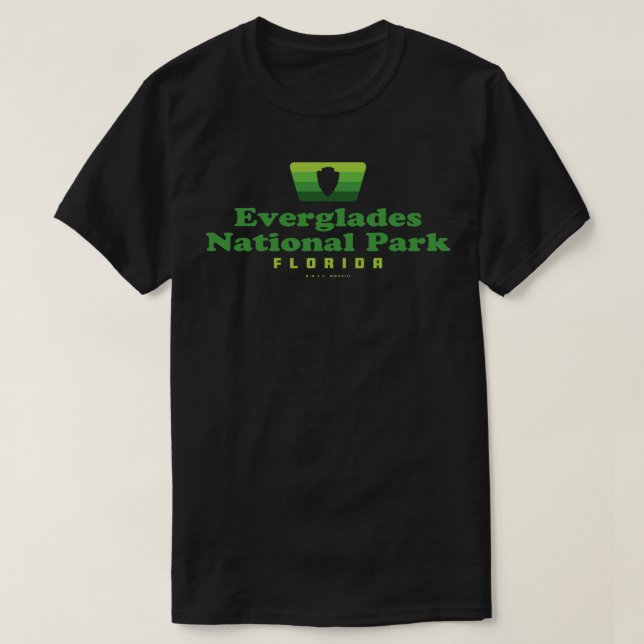 Everglades Nationalpark Retro Abzeichen Arrowhead  T-Shirt (Design vorne)