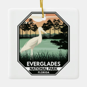 Everglades Nationalpark Sunset Vintag Keramikornament