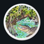 Everglades Nationalpark Watercolor Magnet<br><div class="desc">Karo in dieser phantastischen Aquarellillustrierung des Everglades Nationalparks und bereiten Sie sich auf Abenteuer vor! Karo in meinem Shop für weitere Designs!</div>