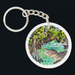 Everglades Nationalpark Watercolor Schlüsselanhänger<br><div class="desc">Karo in dieser phantastischen Aquarellillustrierung des Everglades Nationalparks und bereiten Sie sich auf Abenteuer vor! Karo in meinem Shop für weitere Designs!</div>