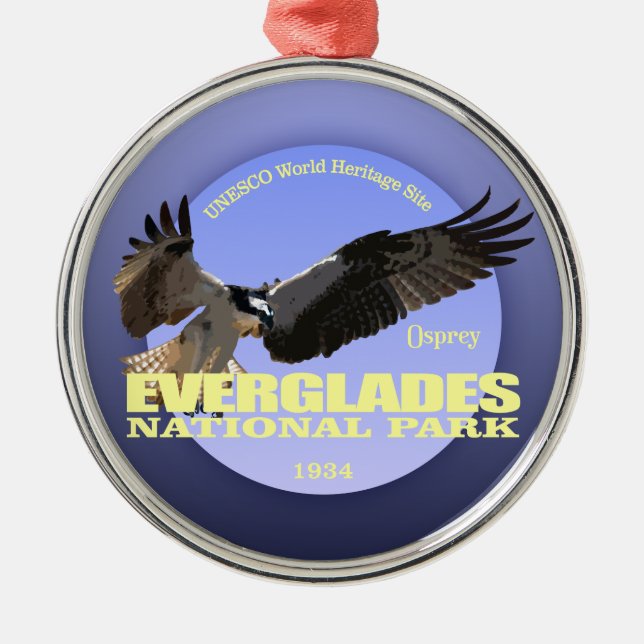 Everglades NP (Osprey) WT Silbernes Ornament (Vorne)
