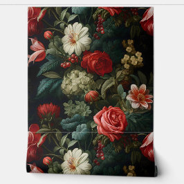 Everglow Weihnachten Florals Botanical Tapete