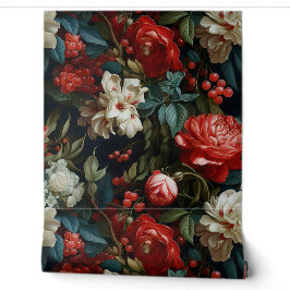 Everglow Weihnachten Florals Botanical Tapete