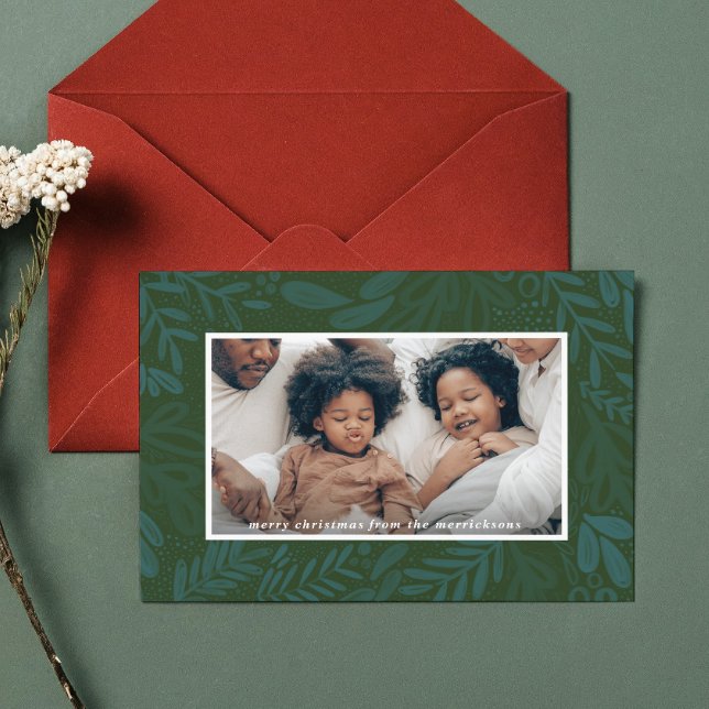 Evergreen Bramble | Botanisches Foto Feiertagskarte (Evergreen Bramble | Festive Botanical Photo Holiday Card)