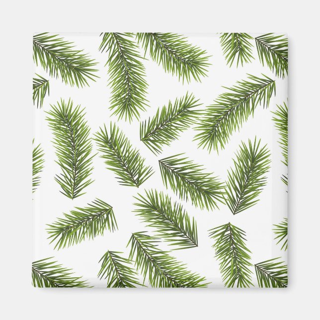 Evergreen Branch Muster Magnet (Vorne)