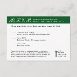 Evergreen Business Gala Event UAWG RSVP Karte