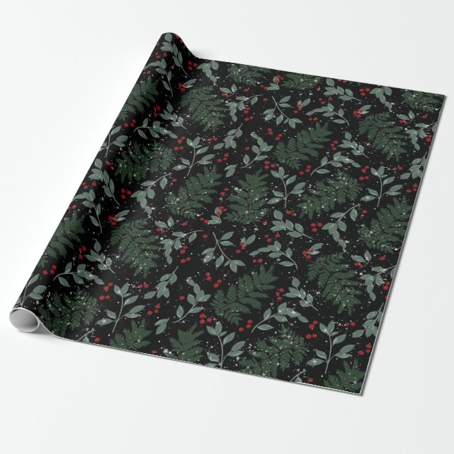 Evergreen Cheer Wrapping Paper Geschenkpapier (Ungerollt)